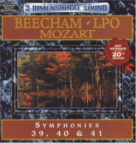 Sir Beecham Thomas: Mozart: Symphonies 39 40 & 41 - COMPACT DISCS
