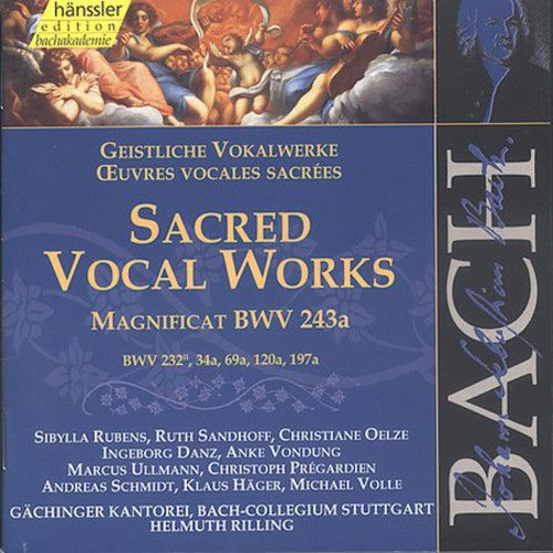 Bach / Gachinger Kantorei / Rilling: Sacred Vocal Music - COMPACT DISCS
