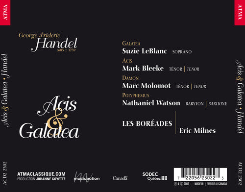 Les Bor ades de Montr al: Acis & Galatea - COMPACT DISCS