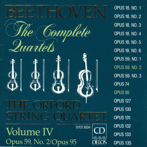 Beethoven / Orford String Quartet: Complete Quartets 4