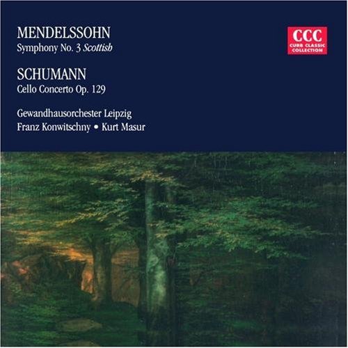 Mendelssohn / Schumann / Masur / Konwitschny: Symphony 3 / Cello Concerto