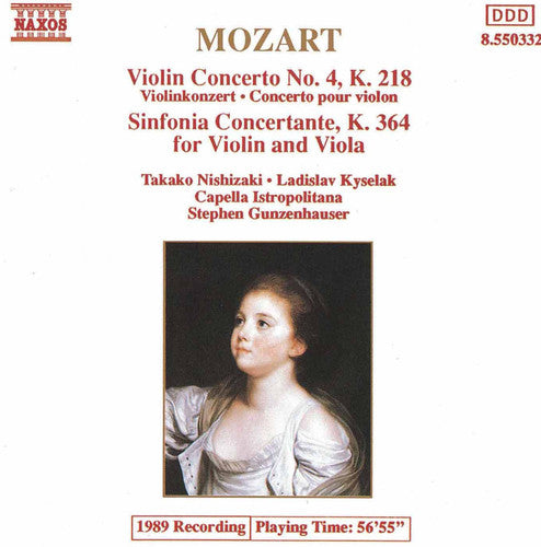 Mozart / Gunzenhauser / Capella Istropolitana: Violin Concerto 4