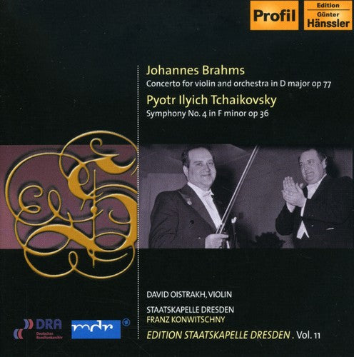 Brahms / Tchaikovsky / Oistrakh / Skd / Konwitschn: Violin Concerto / Symphony No 4