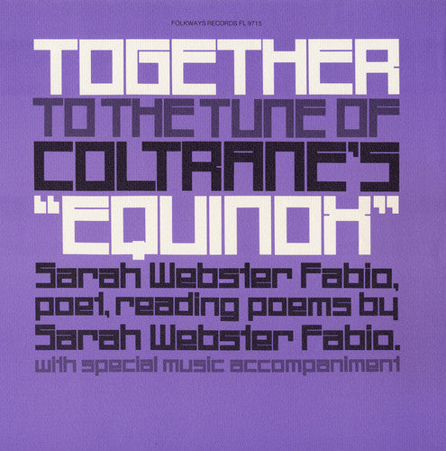 Fabio, Sarah Webster: Together to the Tune of Coltrane's Equinox