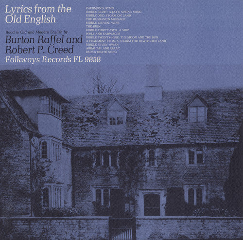 Raffel, Burton: Lyrics from the Old English