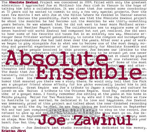 Absolute Ensemble: Absolute Zawinul