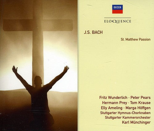 Bach J.S / Pears / Stuttgart Chamber / Munchinger: Bach J.S: St Matthew Passion