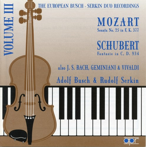 Busch, Adolf / Serkin, Rudolf: Play Vivaldi/Bach/Geminiani/&