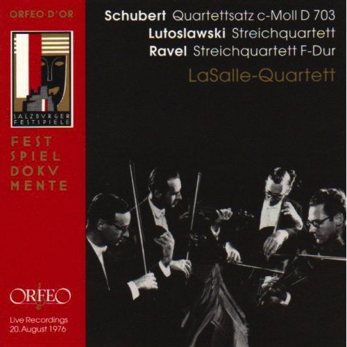 Schubert / Lutoslawski / Ravel / La Salle Quartet: Quartets