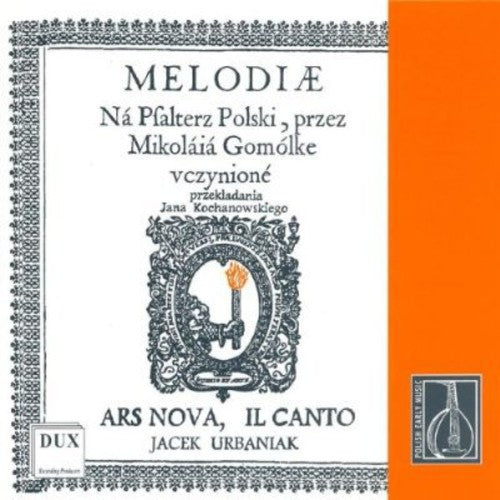 Melodies for the Polish Psalter: Psalms / Various: Melodies for the Polish Psalter: Psalms / Various