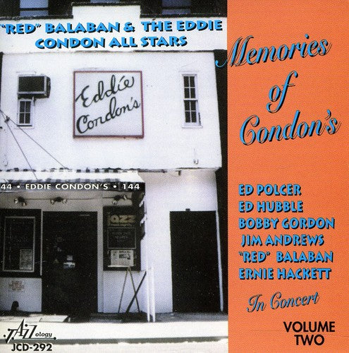 Balaban, Leonard Red: Memories Of Condon's - In Concert, Vol. 2