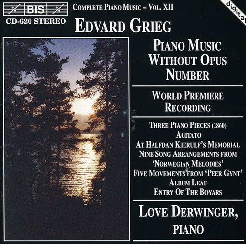 Grieg / Derwinger: World Premiere Recording / Piano Music