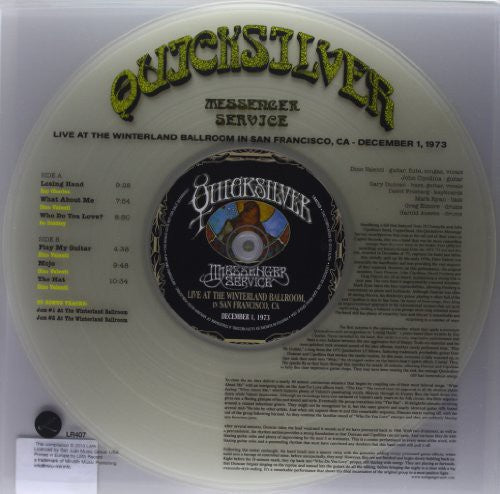 Quicksilver Messenger Service: Live At The Winterland Ballroom In San Francisco, CA - December 1,  1973