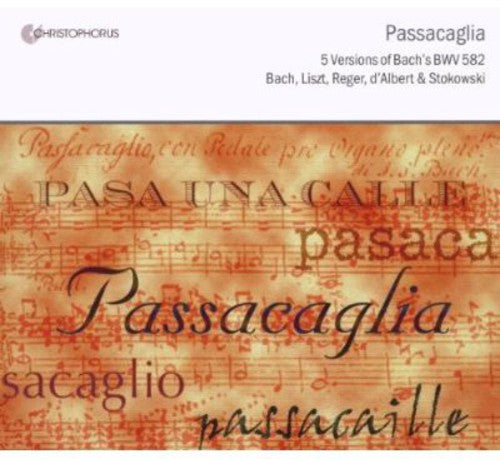 Bach, J.S. / Rieger / Brandenburg State Orchestra: Passacaglia: 5 Versions