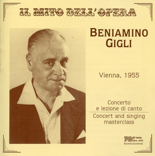Gigli, Beniamino: Singing Master Class