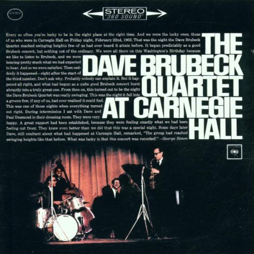 Brubeck, Dave Quartet: At Carnegie Hall