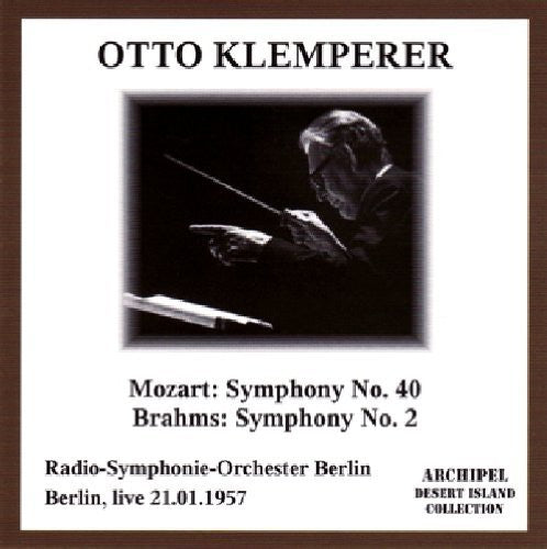 Mozart / Brahms / Klemperer: Symphony 40 & 2