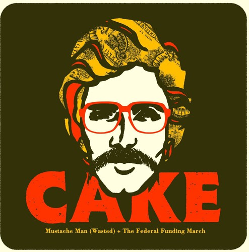 Cake: Mustache Man (Wasted)
