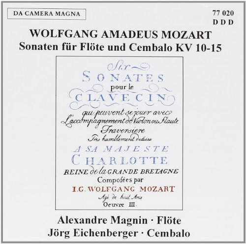 Mozart / Magnin: 6 Sons F. Flute & Cembalok