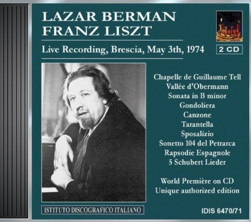 Liszt / Berman: Pno Works