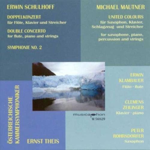 Schulhoff / Klambauer / Zellinger / Theis: Double Concerto for Flute Piano & Strimgs: Sym 2