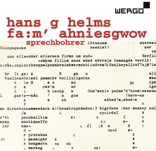 Helms / Sprechbohrer: Fa: M' Ahniesgwow