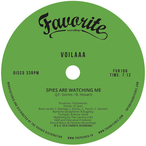 Voilaaa: Spies Are Watching Me / Le Disco Des Capitales