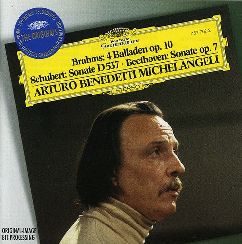 Brahms / Schubert / Beethoven / Michelangeli: Piano Works / 4 Ballades Op 10 / Sonata in A minor