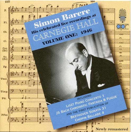 Barere, Simon: Live Carnegie Hall Recordings-