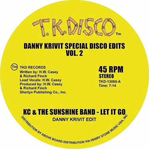 K.C. & Sunshine Band: Danny Krivit Special Disco Edits Vol. 2