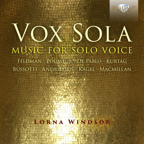 Andriessen / Windsor: Vox Sola - COMPACT DISCS