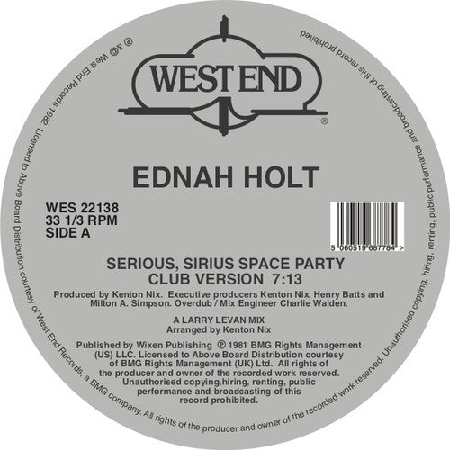 Holt, Ednah: Serious Sirius Space Party