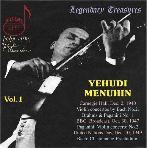 Menuhin / Schneevoigt / BBC So / Boult: Yehudi Menuhin 1