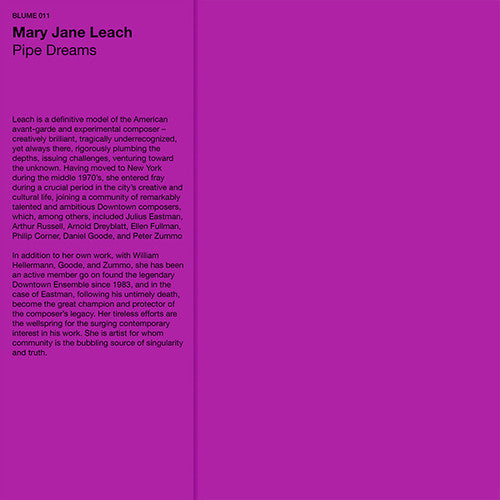 Leach, Mary Jane: Pipe Dreams