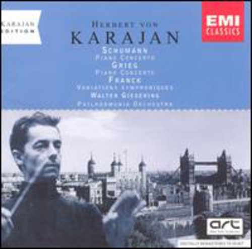 Schumann / Franck / Grieg / Karajan / Gieseking: Concerto Piano/Symphony Var/Concerto Piano