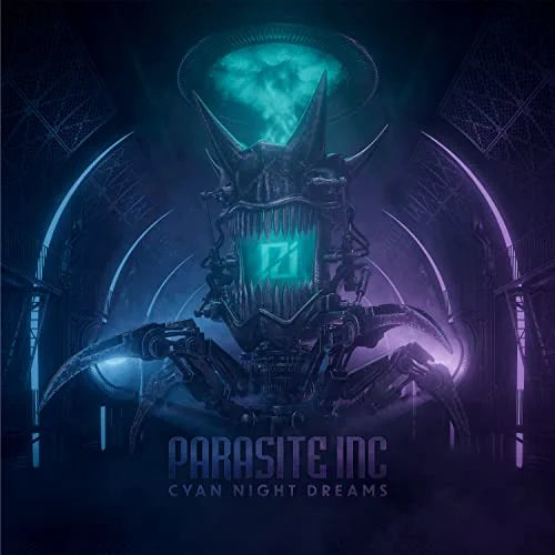 Parasite Inc: Cyan Night Dreams - Blue & White Marble Colored Vinyl - VINYL LP