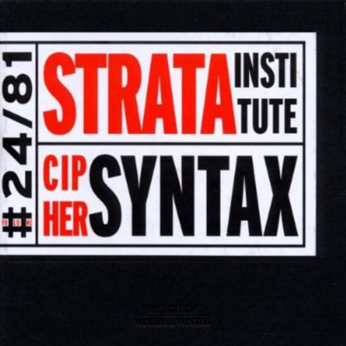 Strata Institute: Cipher Syntax