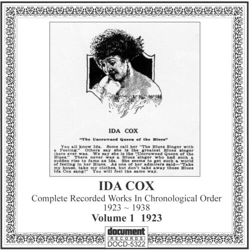 Ida Cox: Complete Recorded Works 1 (1923) - COMPACT DISCS