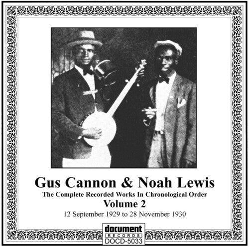 Cannon, Gus / Lewis, Noah: Complete Recorded Works 2 (1929-30)