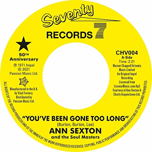 Sexton, Ann: You've Been Gone Too Long / I Had A Fight With Love
