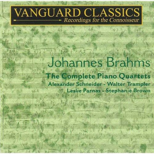 Brahms / Schneider / Trampler / Parnas / Brown, S: Piano Quartets