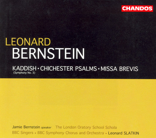 Bernstein / Strong / Murray / Baker / Slatkin: Symphony 3 Kaddish / Chichester Psalms