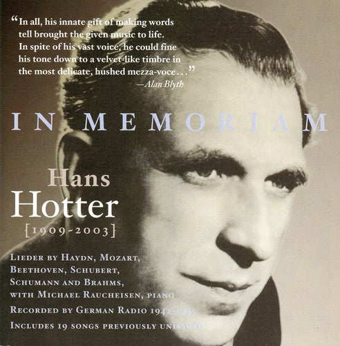 Hotter, Hans: In Memoriam