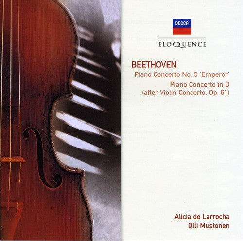 Beethoven / Larrocha / Mustonen / Lapo / Mehta: Beethoven: Pno Cto No 5 / VLN Cto in D (Pno Arr)